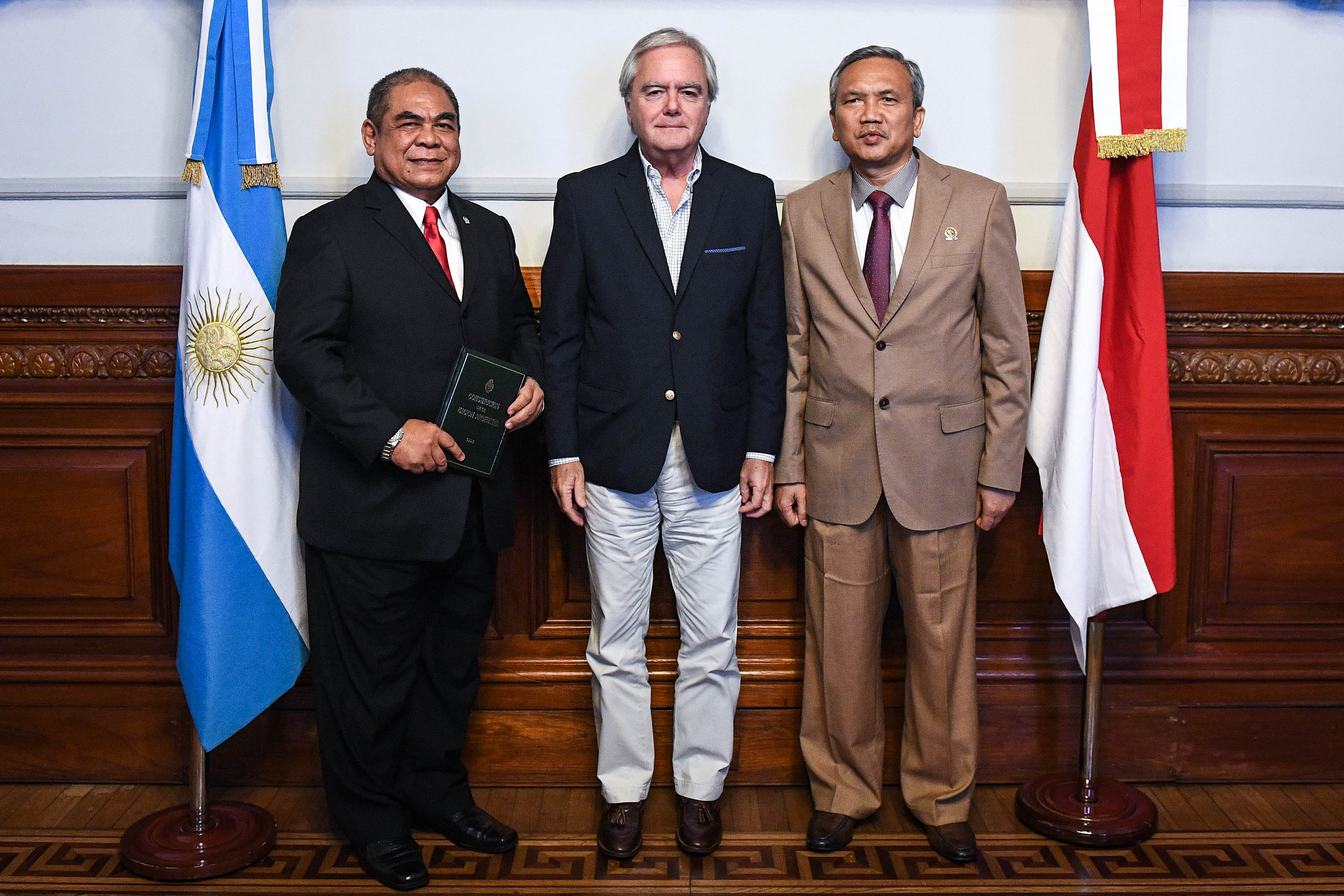 Reunión de la delegación de Indonesia con el presi