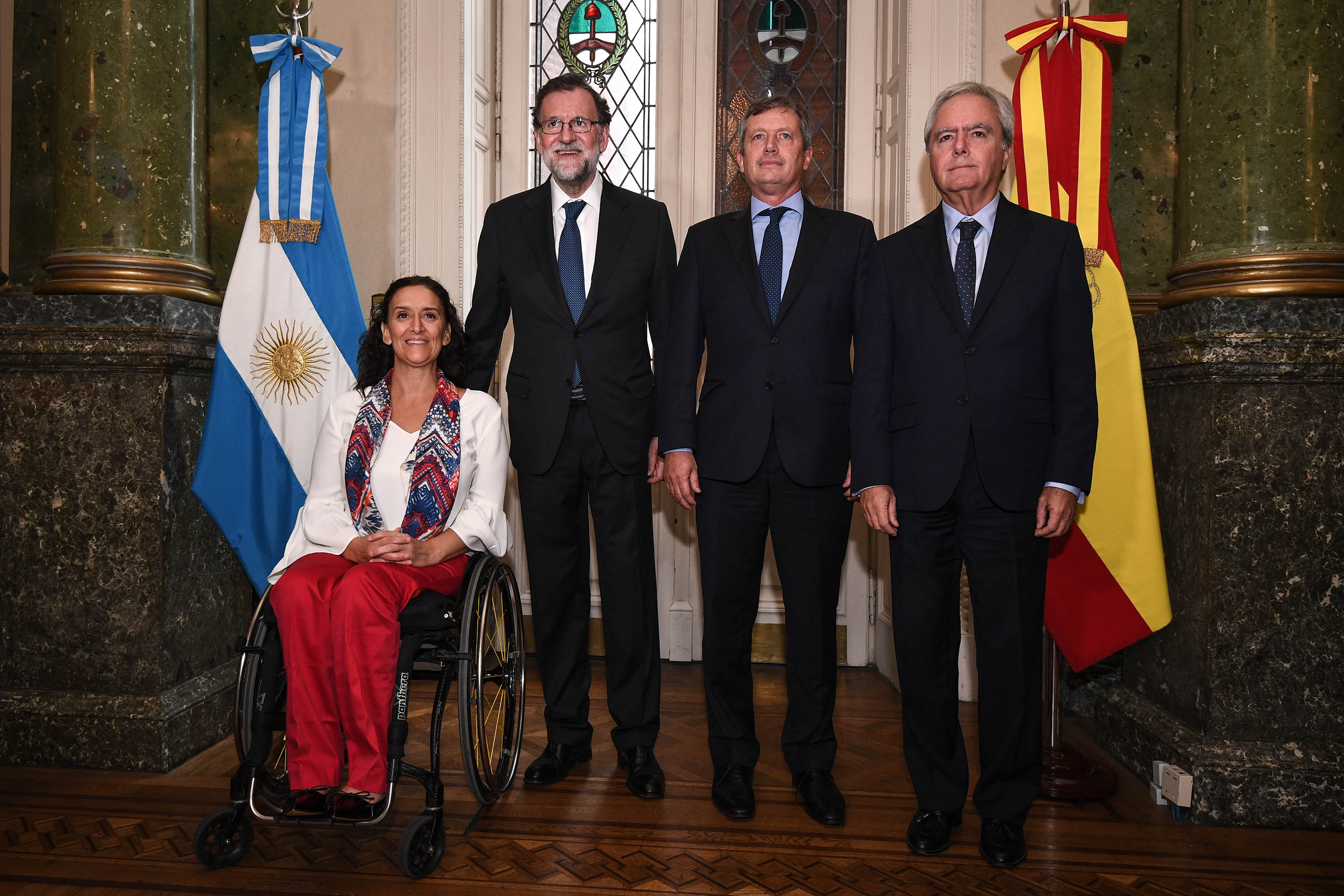 El presidente de España, Mariano Rajoy junto a la 