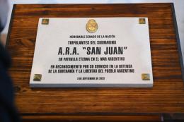 Homenaje a tripulantes del submarino A.R.A. San Juan 05/09/2023