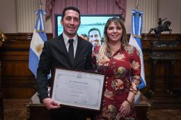 Diploma de Honor del Senado de la Nación al Dr. Iván Ezequiel Angiono