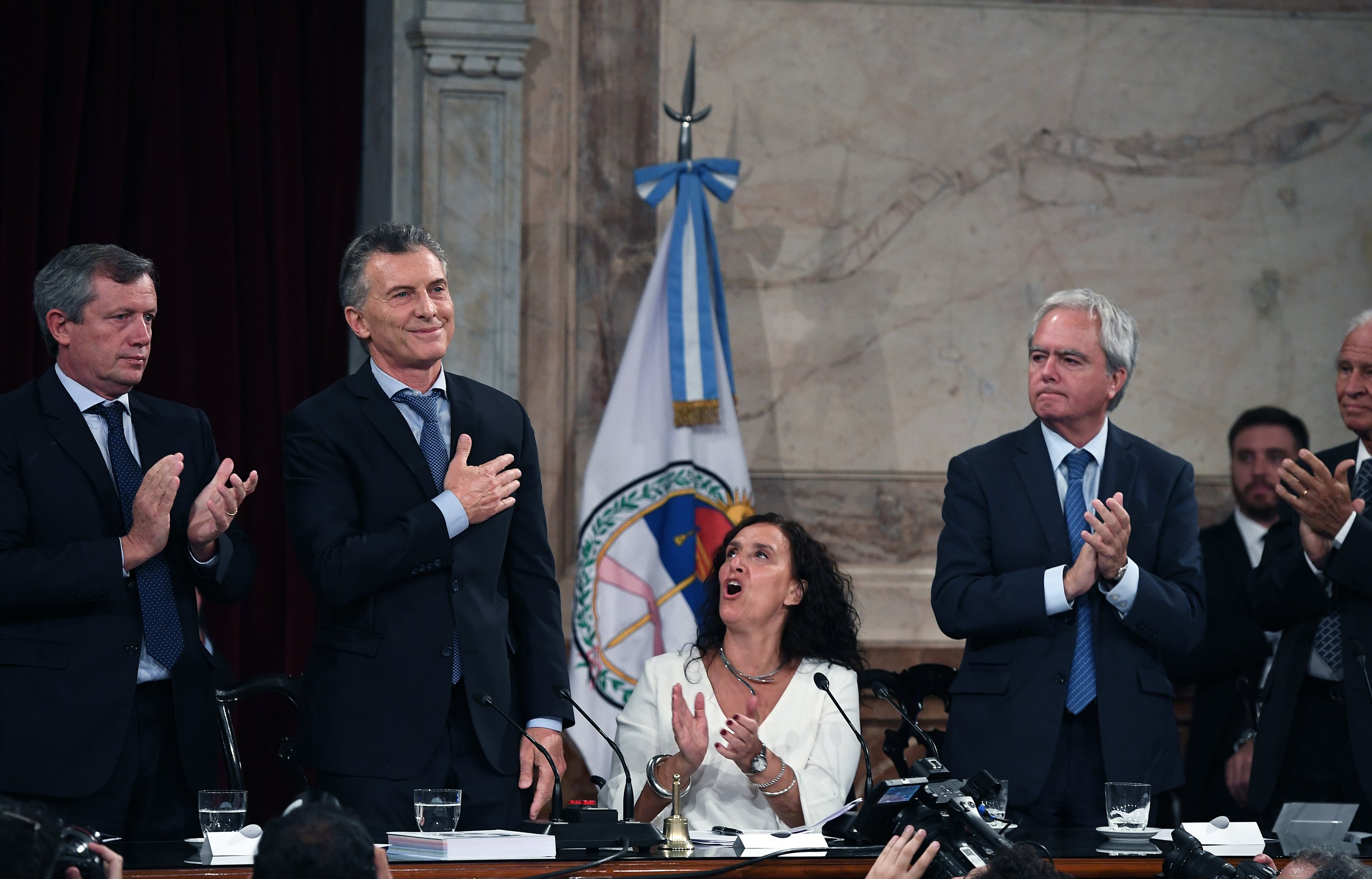 El presidente de la República Argentina, Mauricio 