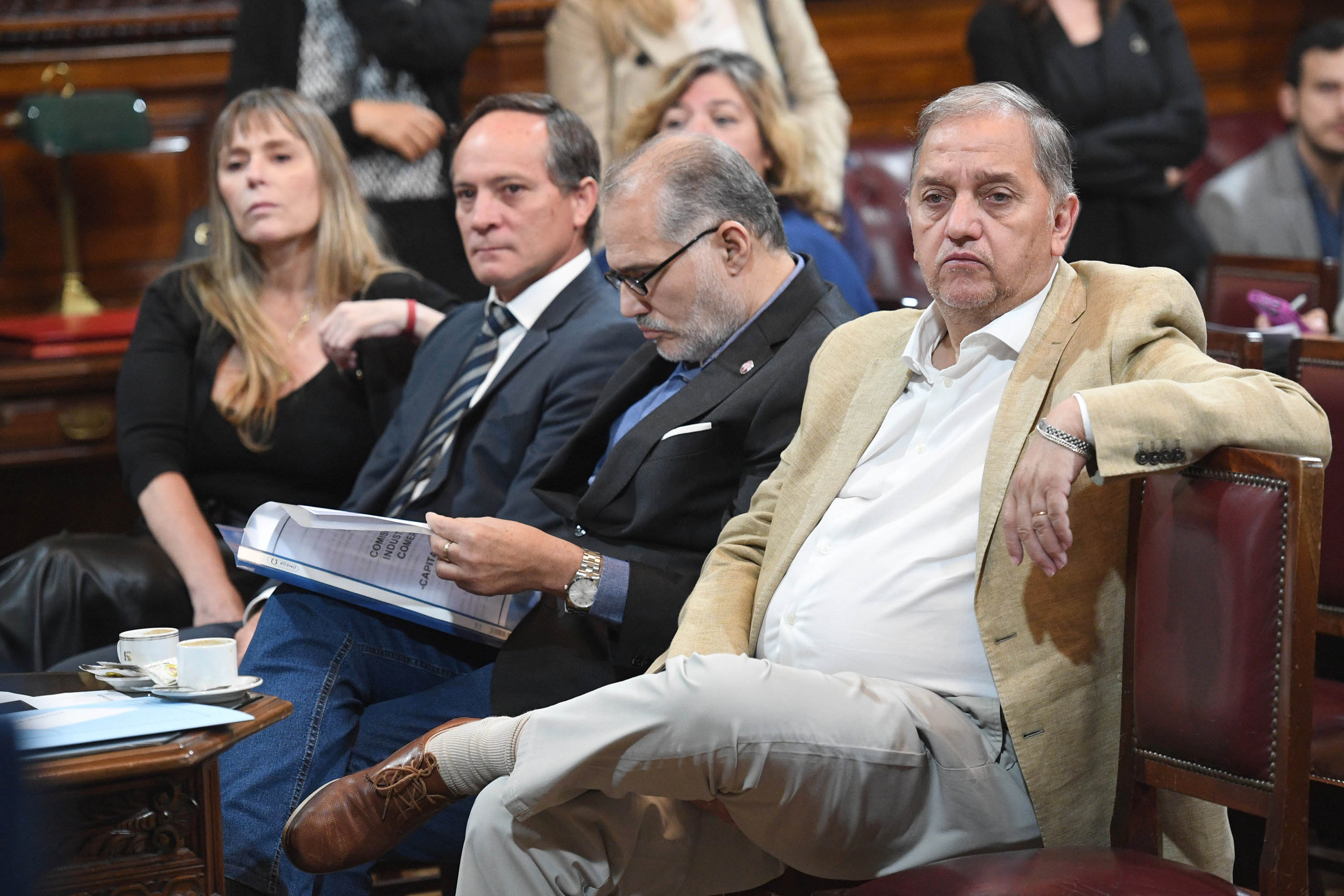 H.S.N. Evento. Senadora Di Tullio; Senadores  Espínola, Rodas  y Linares 